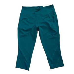 Tek Gear Teal Green Capri Mid Rise Leggings size 1X